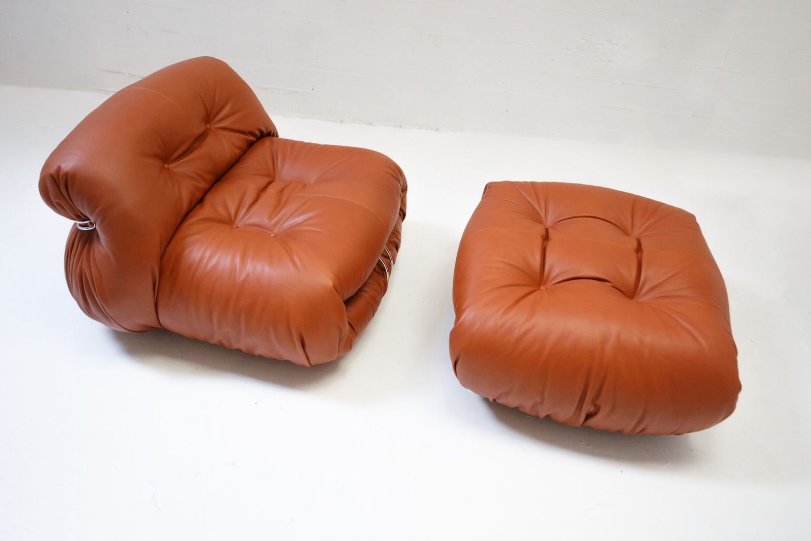 Afra & Tobia Scarpa ‘Soriana’  Chair With Ottoman