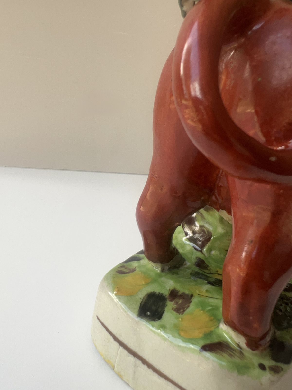 Victorian Staffordshire Cow Spill Vase Pair C.1850–1880 photo buy