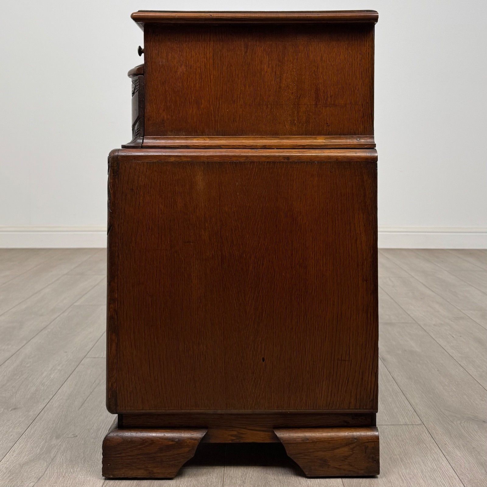 Antique 20th Century Carved Oak Chest Of Drawers ( Af 5565 ) photo for sale
