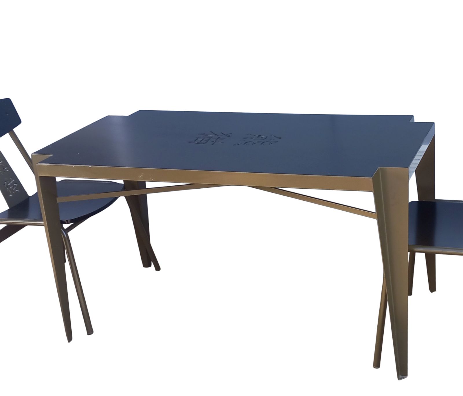 photo vinterior Rare Cravt Original 'Pandasia' Prototype Table & Chairs Set For Ouwehands Zoo, Netherlands.