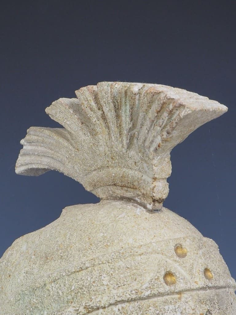 Antique Venetian Stone Head Of A Roman Gladiator photo furniture