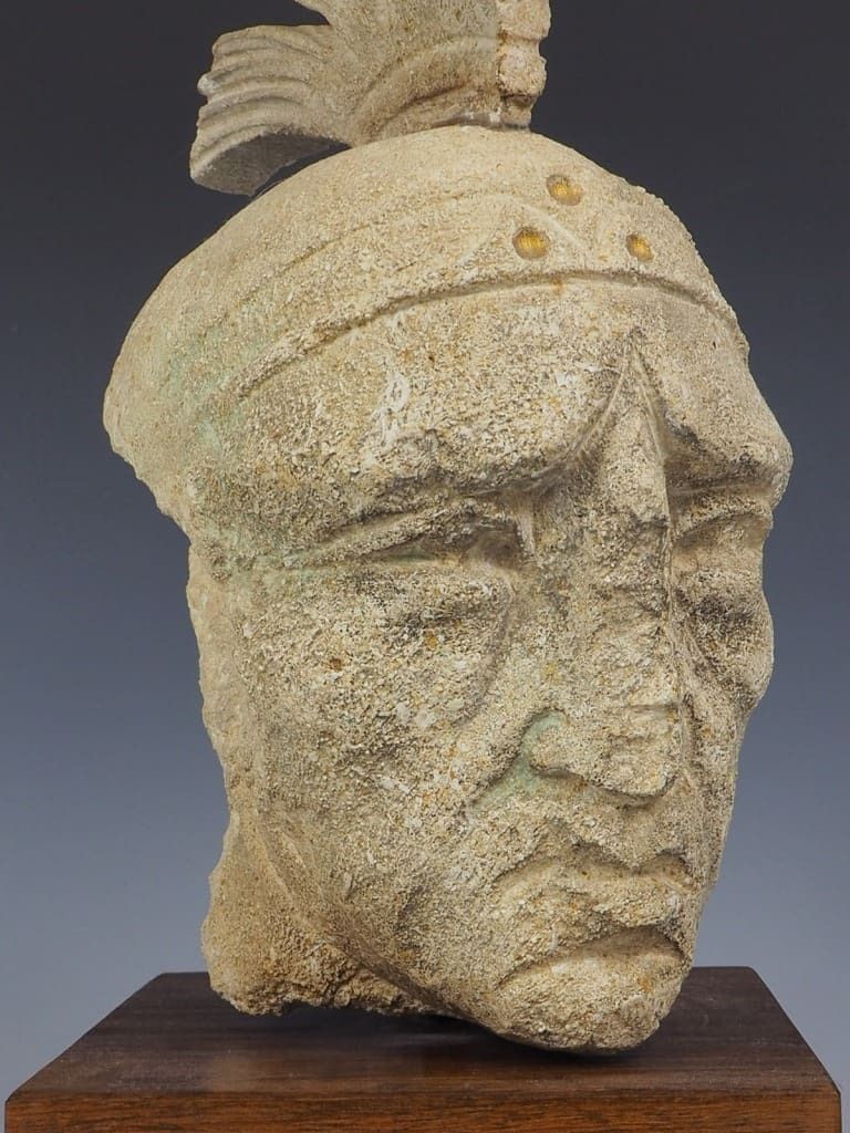 photo buy Antique Venetian Stone Head Of A Roman Gladiator