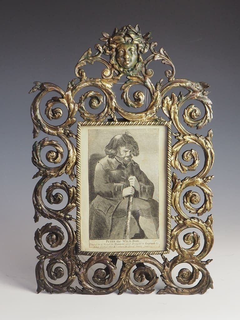 Antique French Bronze Baroque Photo Frame (Stamped) photo vintage