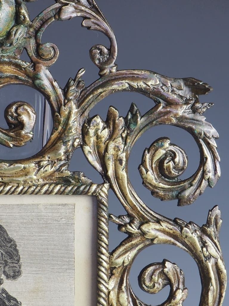 photo furniture Antique French Bronze Baroque Photo Frame (Stamped)