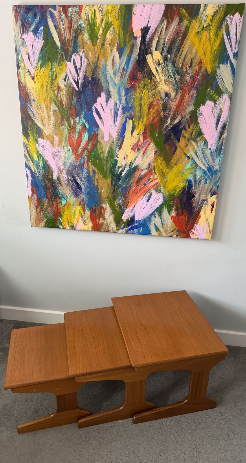 Portwood Mid Century Teak Nest Of Three Tables photo furniture