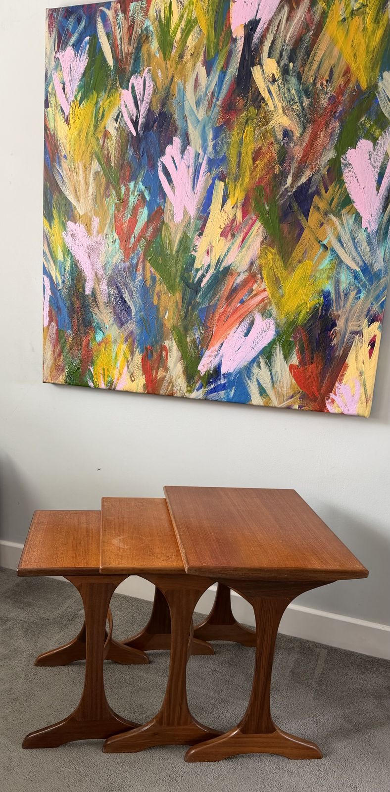 Mid Century Modern G Plan Teak Nest Of 3 Tables photo furniture