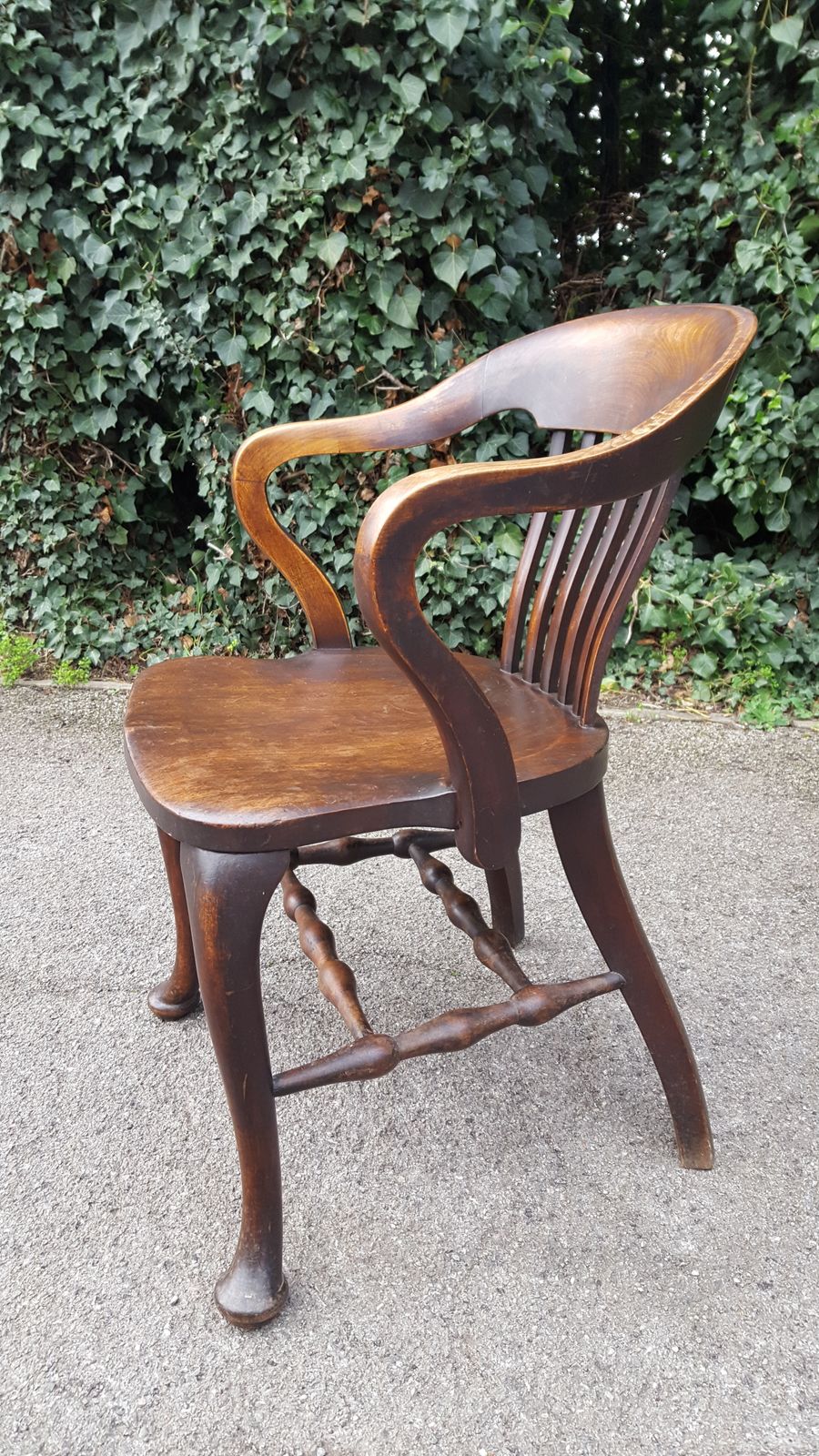 Antique Mahogany Desk Chair, 1900s photo furniture