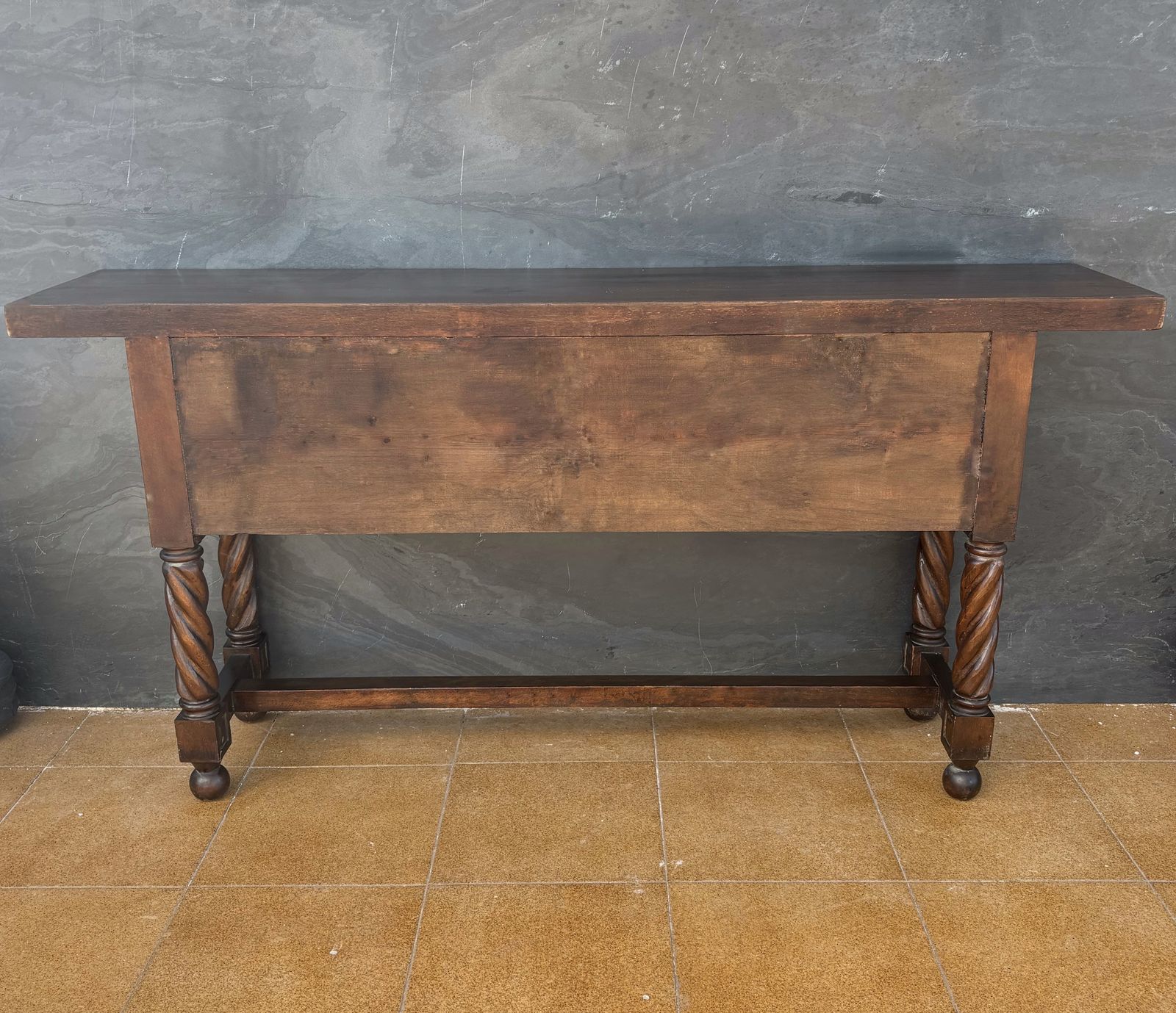 photo for sale Spaanse Renaissance-stijl consoletafel met spiraalvormig gedraaide poten, jaren 1920
