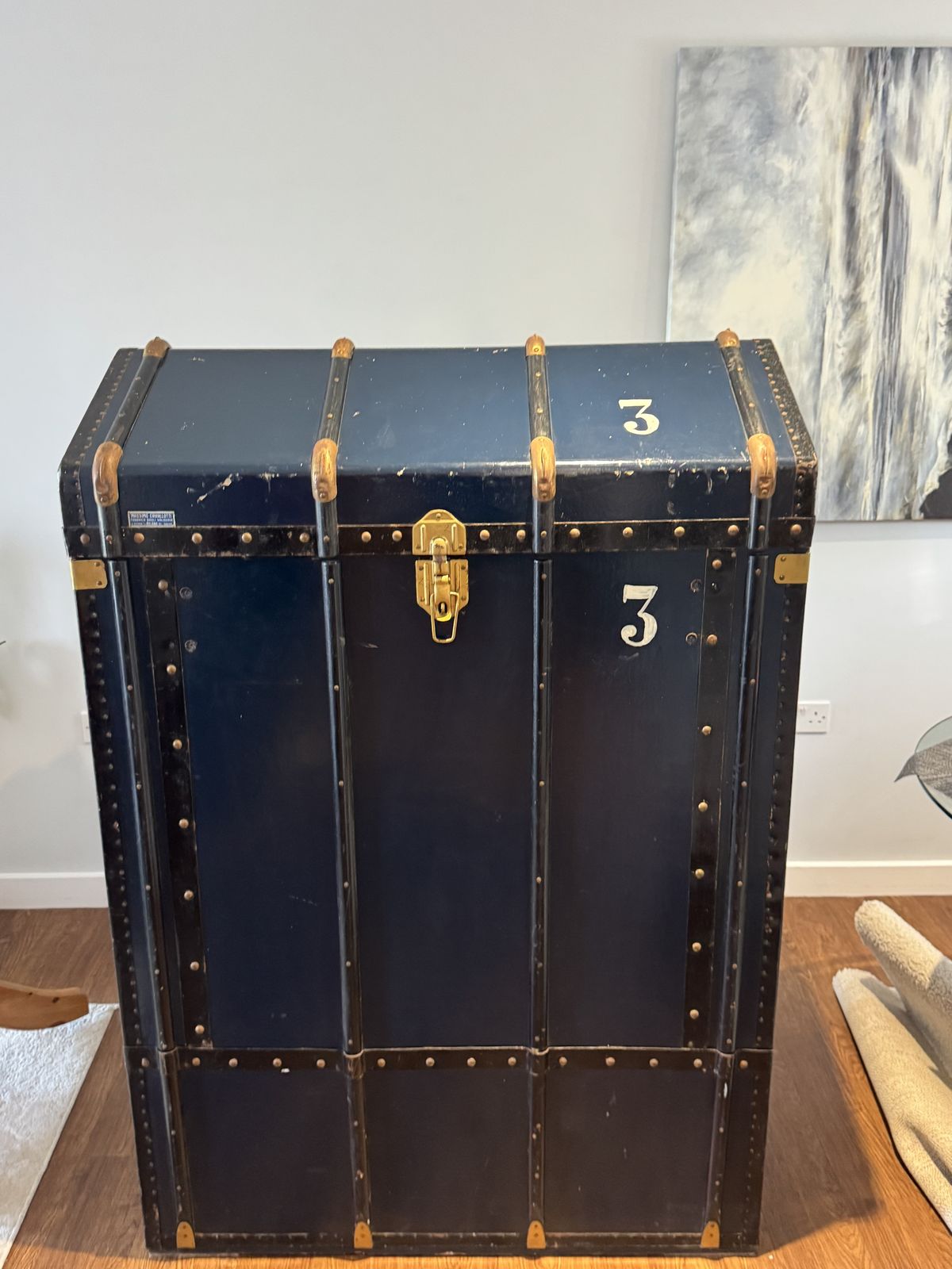 Large Italian Vintage Travel Trunk By Massimo Cavallotti, Milan photo furniture