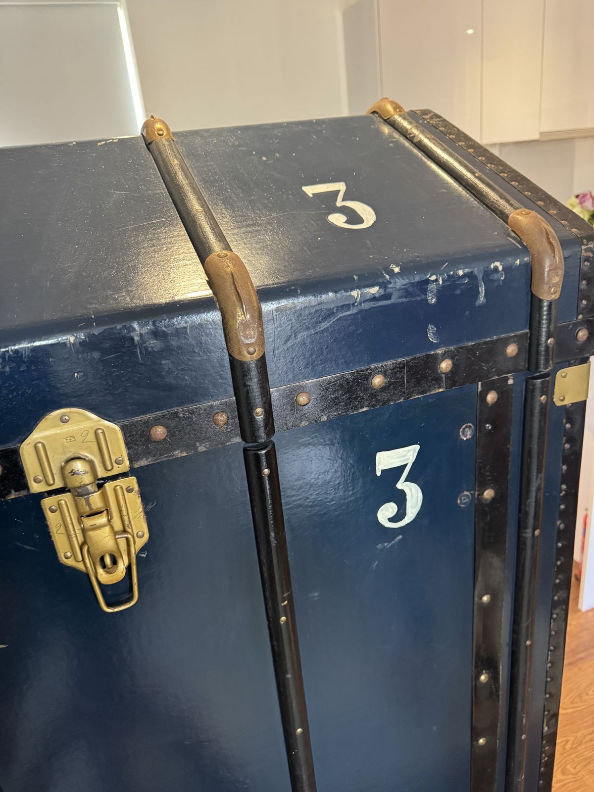 Large Italian Vintage Travel Trunk By Massimo Cavallotti, Milan photo 1720.0