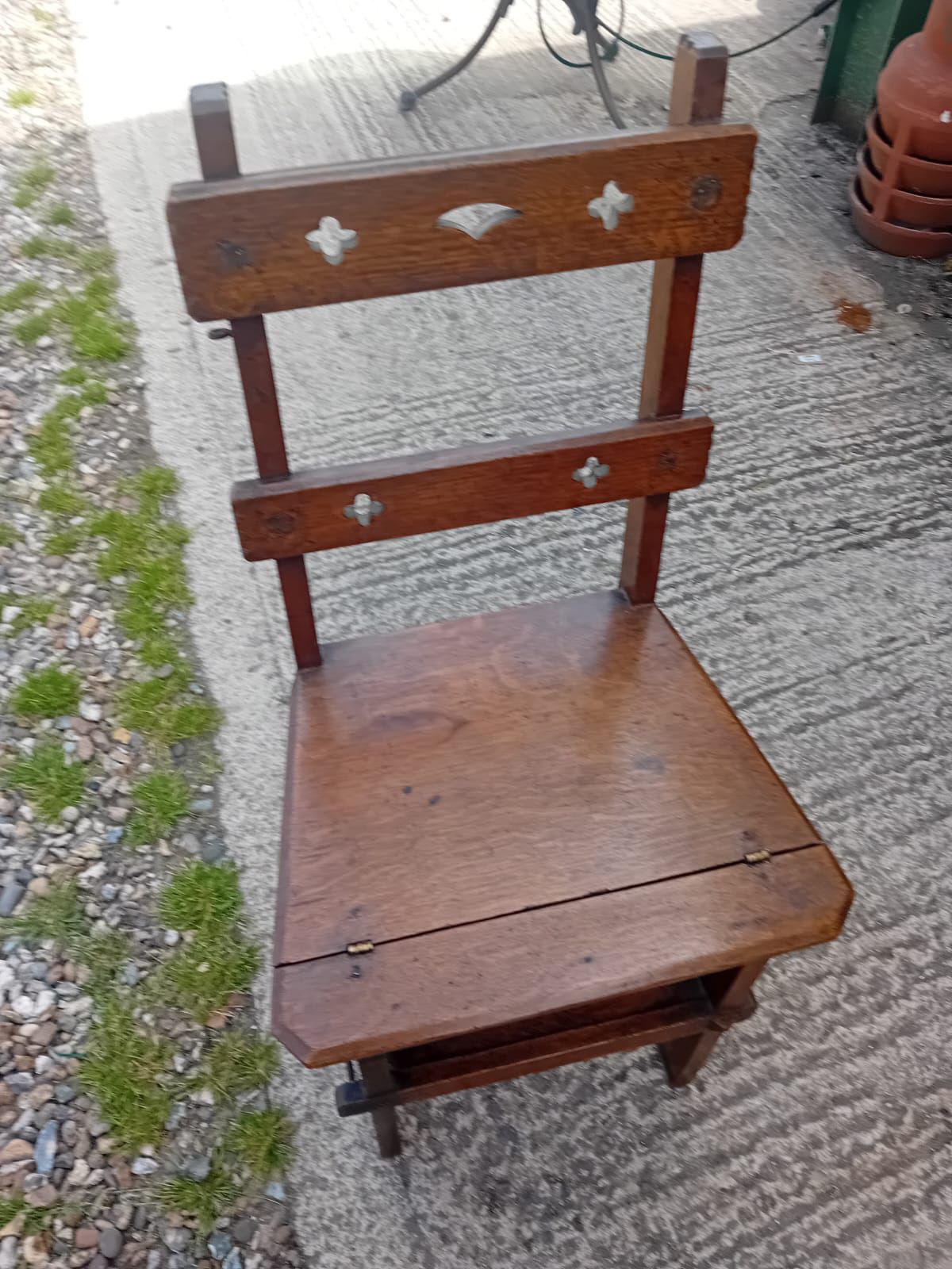 photo buy A Late Victorian Arts & Crafts Oak Metamorphic Library Chair, C.1890–1910, With