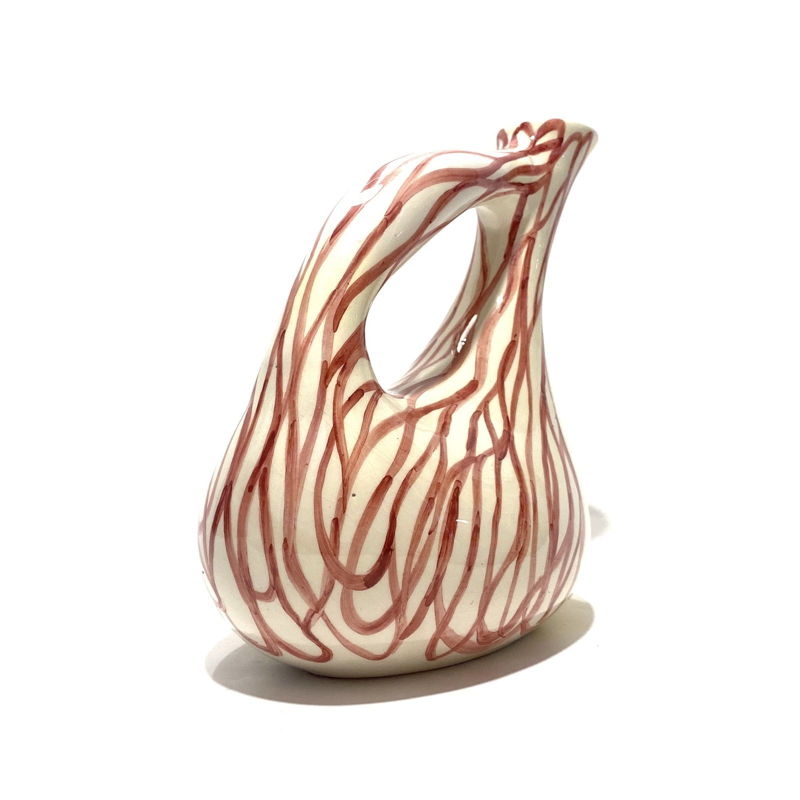 Lux Marmaca Italiaanse Pottery Jug Pitcher, Mid-Century Modern Alla Moda Ceramics photo for sale