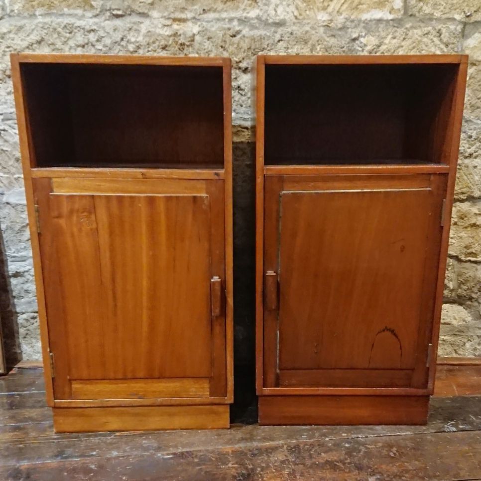 Pair Of 1930s Art Deco Bedside Cabinet Tables