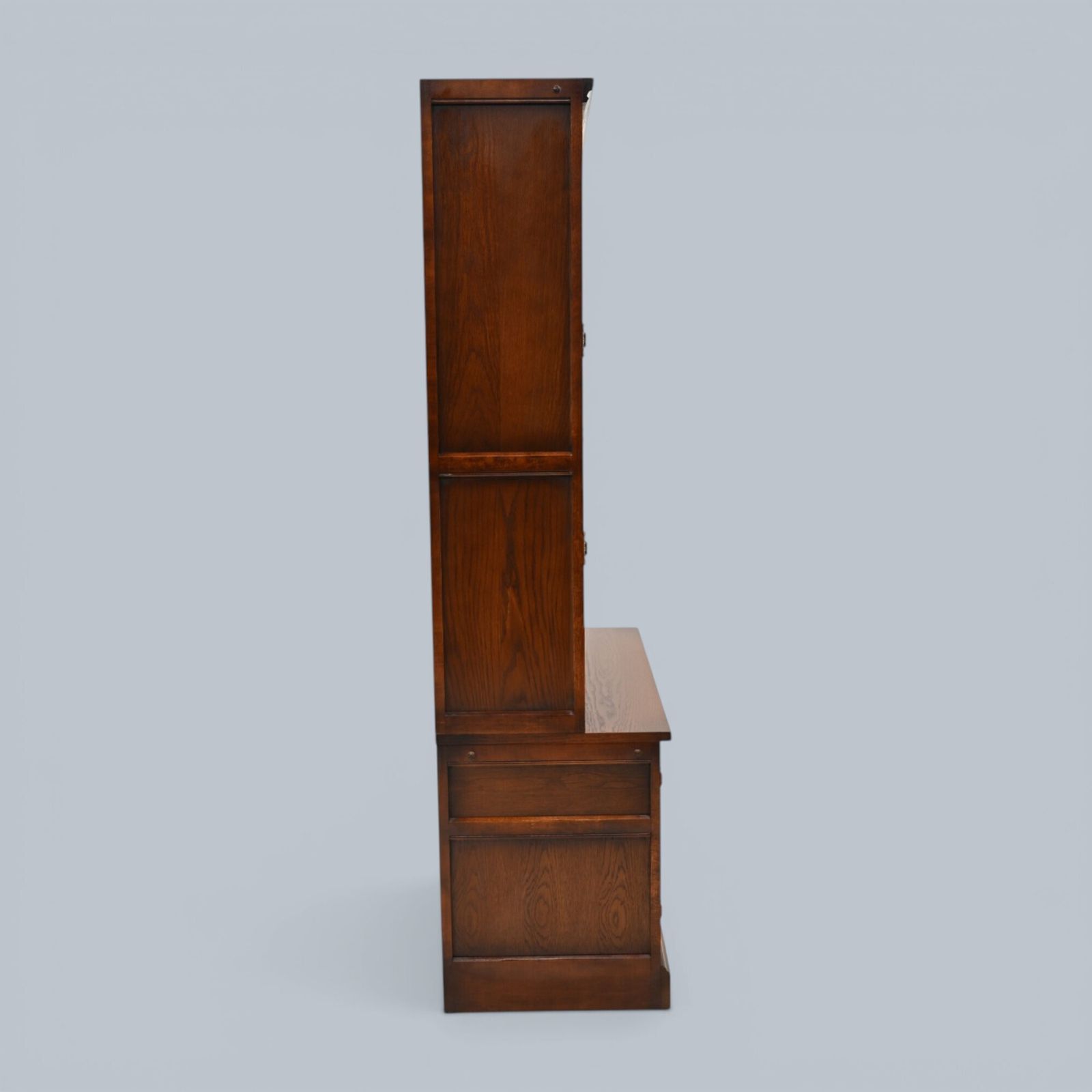 Old Charm Wall Unit Bookcase Display Oak Tudor Brown Free Delivery* photo vintage
