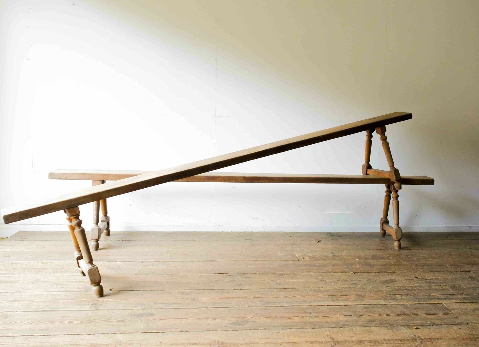 A Pair Of Benches, 1900s, Antique