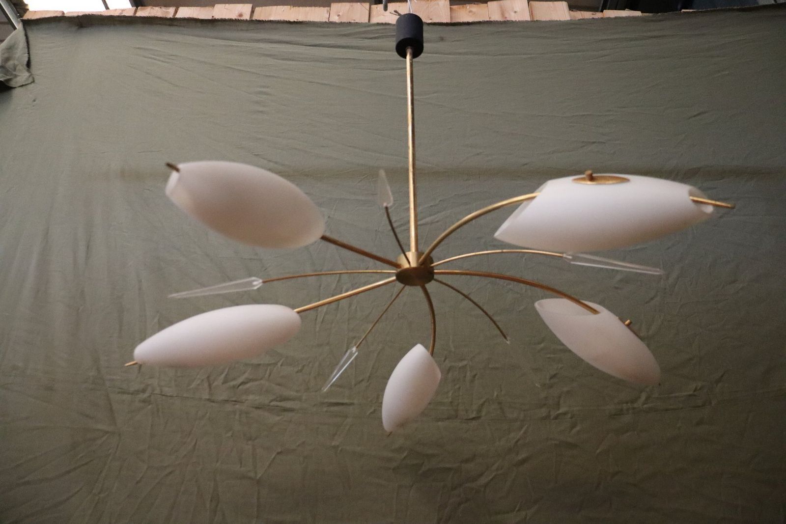 Chandelier In The Style Of Lunel, 1960s photo for sale