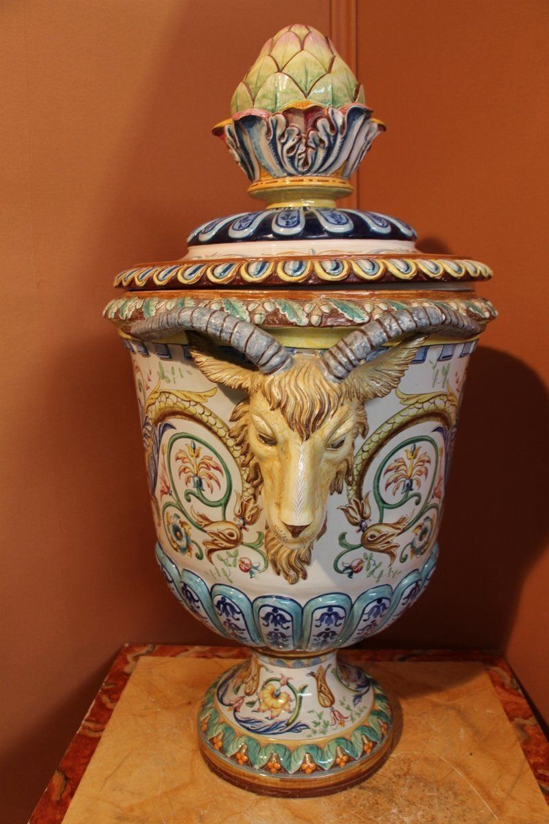 photo furniture Universal Exhibition Of Paris Vase In Earthenware From Toul Bellevue, 1889