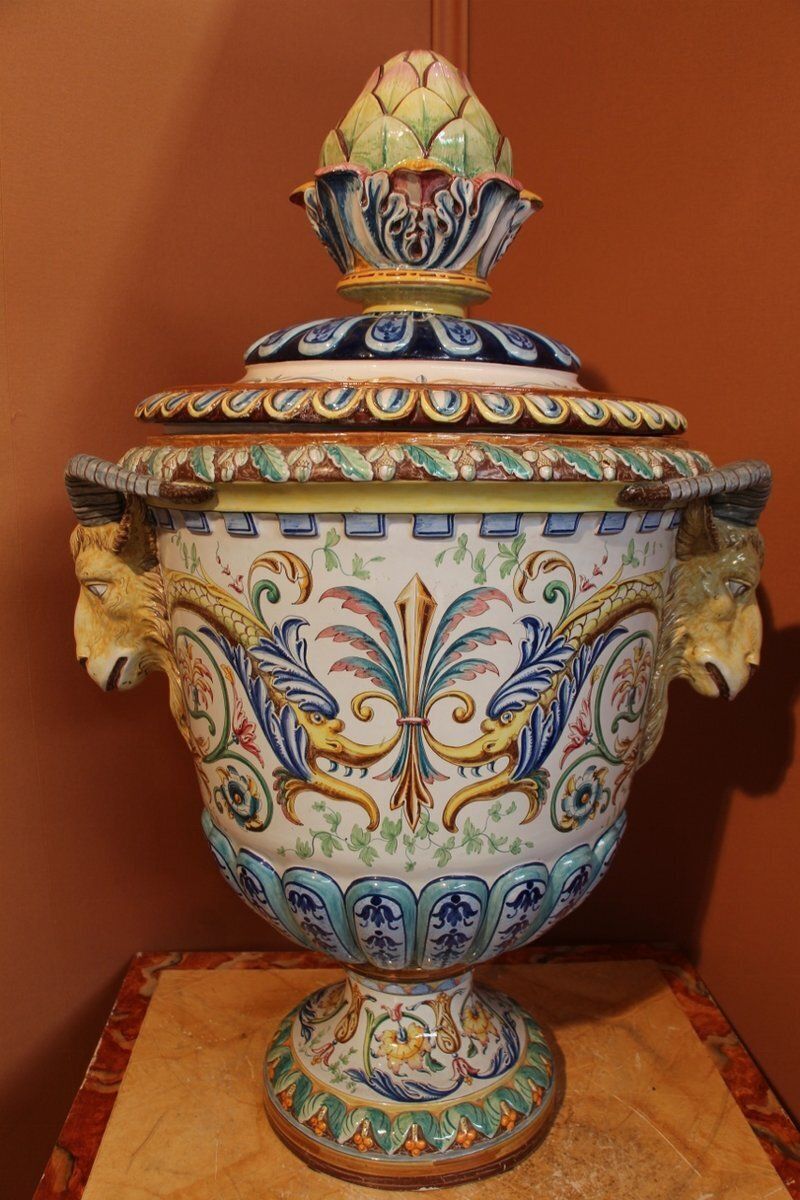 photo for sale Universal Exhibition Of Paris Vase In Earthenware From Toul Bellevue, 1889