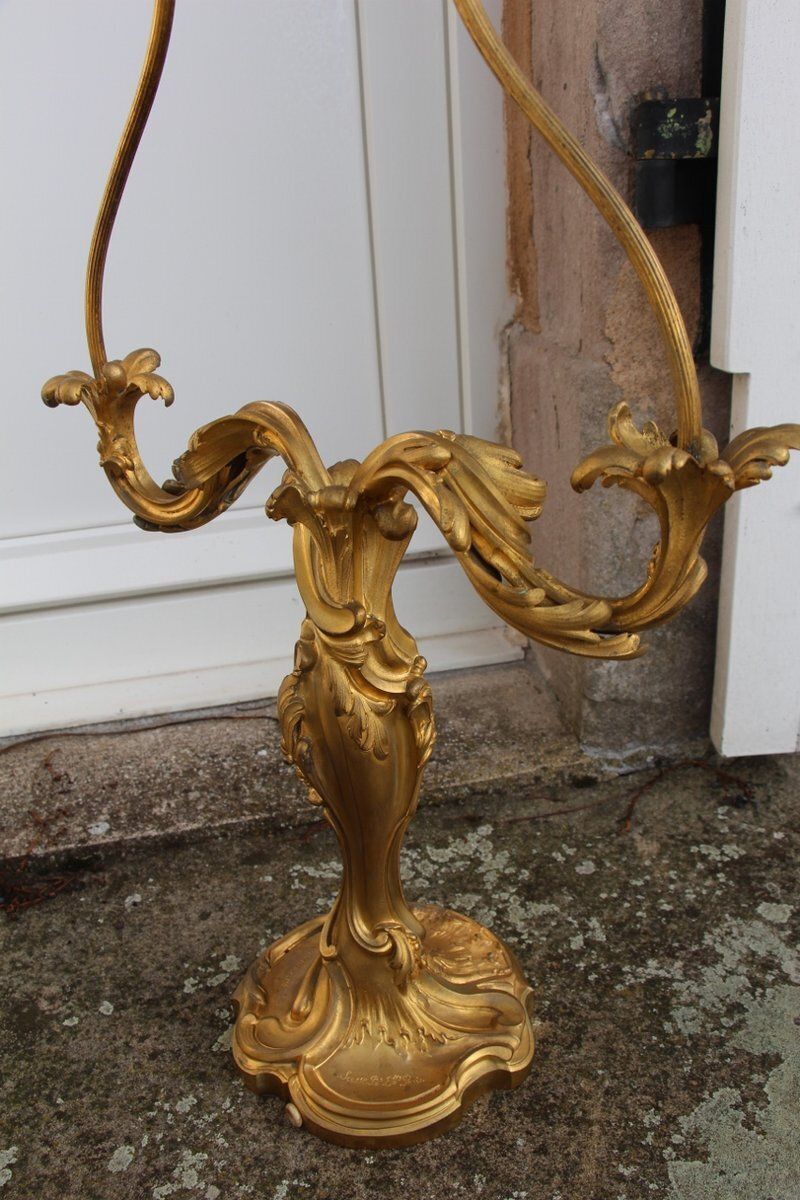 Antique Bronze Lamp Base By Lelievre And Susse Frères, 1800s photo vinterior