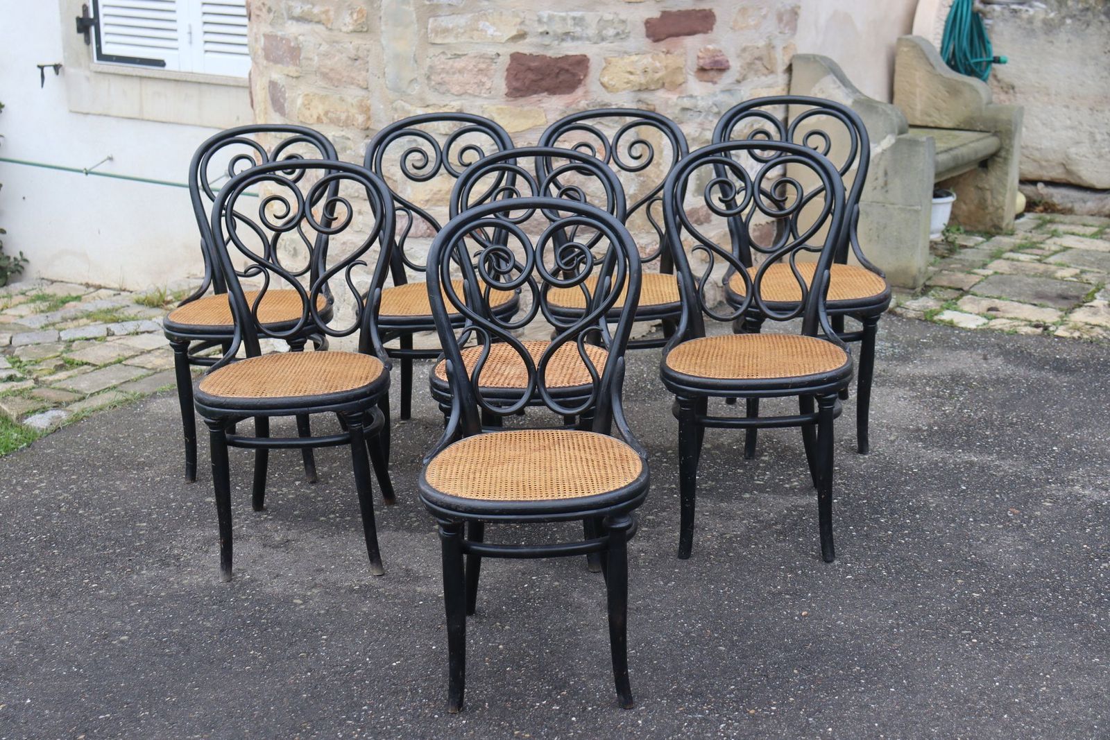 Model No. 4 Café Chairs By Michael Thonet For Gebrüder Thonet, 1880s, Set Of 8