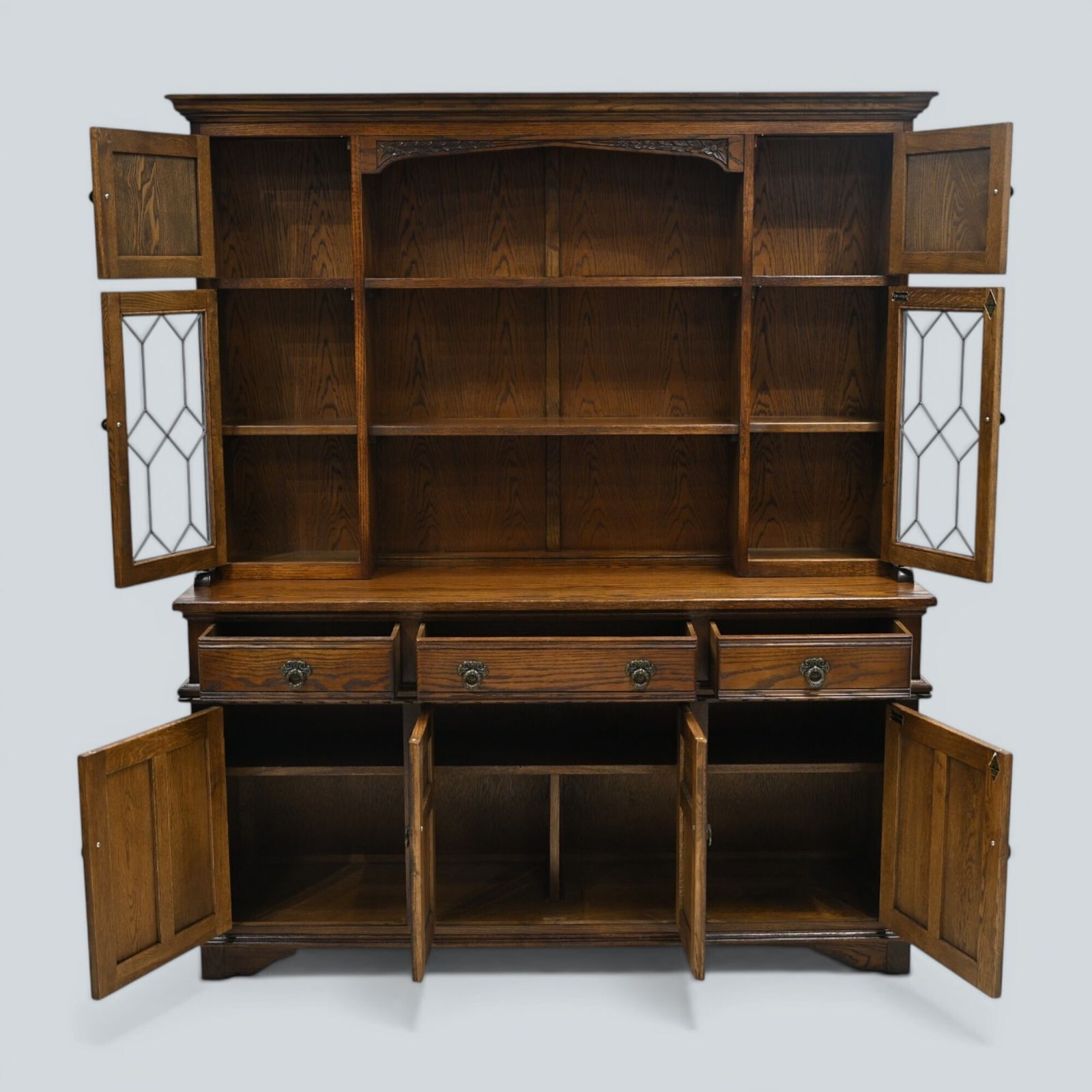 photo vinterior Old Charm Oak Dresser Warwick Light Oak Finish Sideboard Exc Free Uk Delivery*