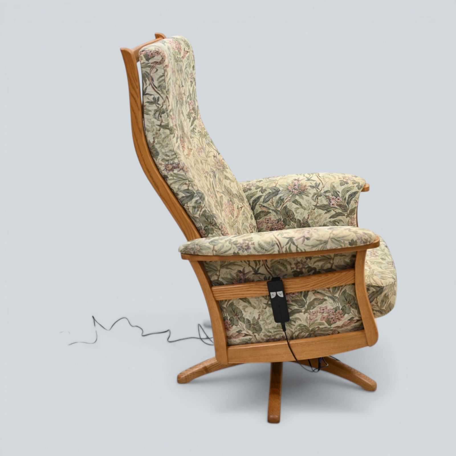 Furniture Ercol Electric Recliner Armchair Light Finish Free Uk Delivery* photo