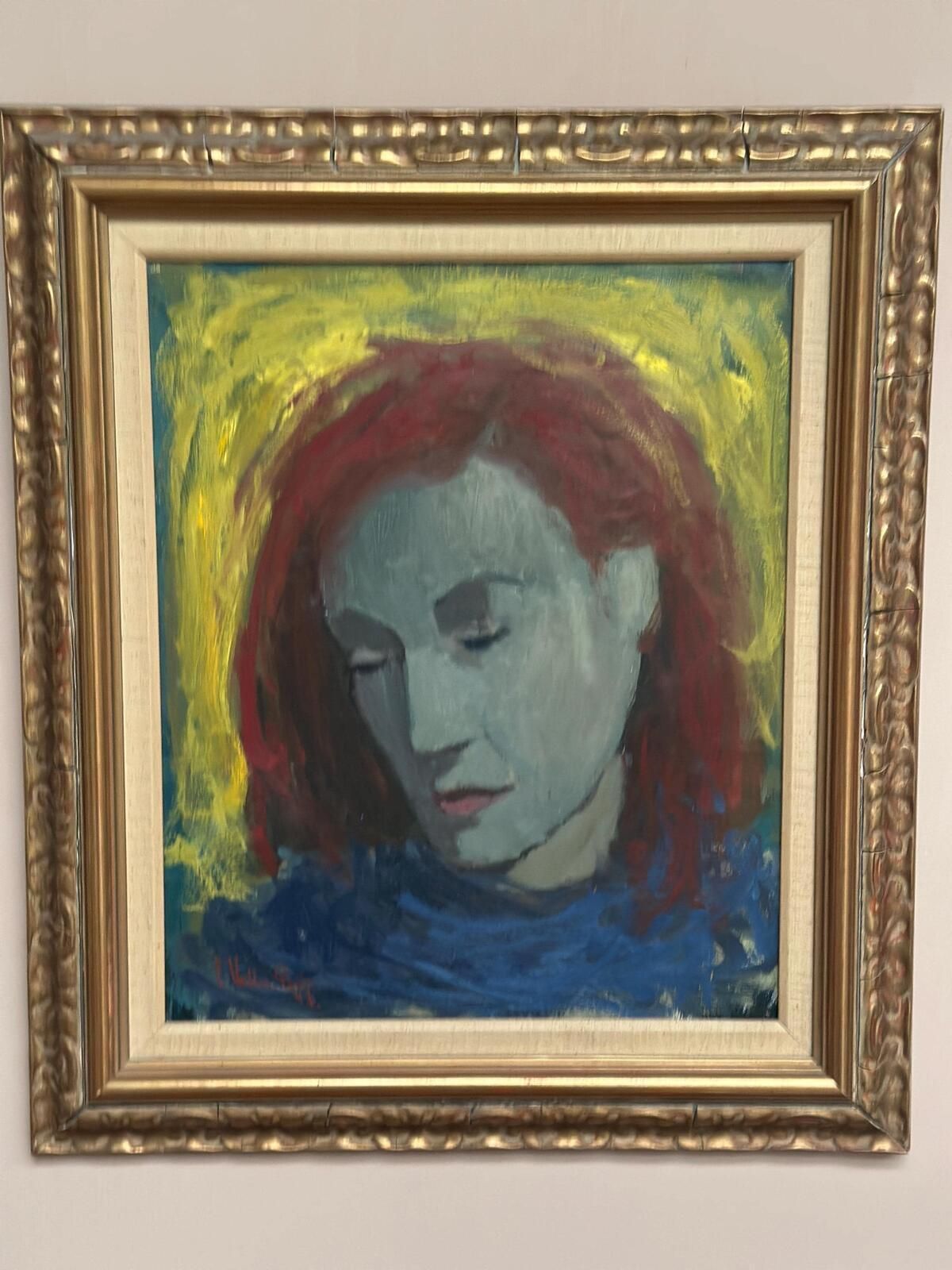 “Woman With Red Hair” By Erik Walter Persson photo furniture
