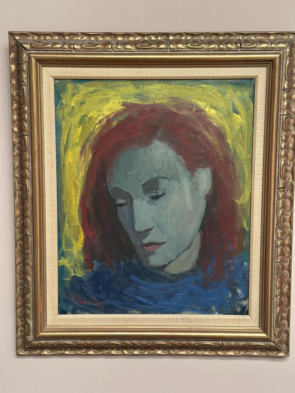 photo vintage “Woman With Red Hair” By Erik Walter Persson