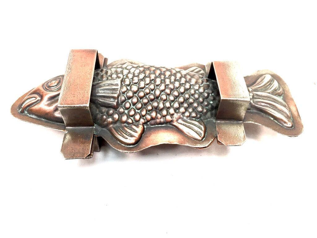 Antique Kitchenalia   French Copper Fish Chocolate Mould By Letang Fils C.1900 photo furniture