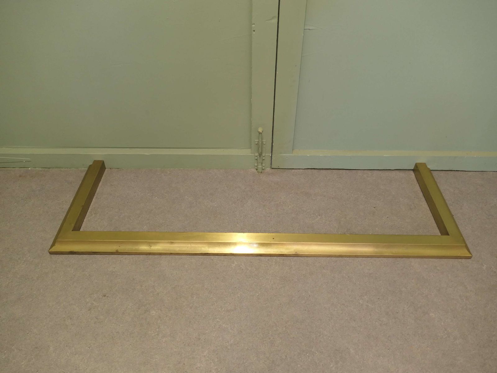 19th Century Brass Fender This Is An Elegant Brass Fender, The Fender Is In Good Conditio photo furniture