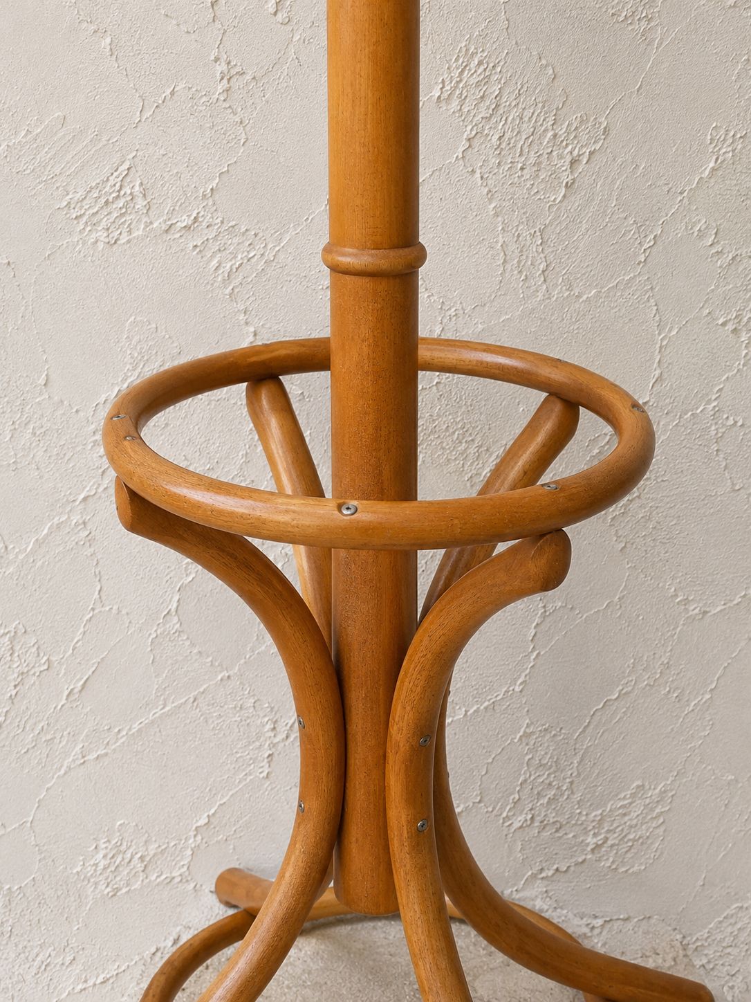Bentwood Beech Hall Stand / Coat & Umbrella Stand By Thonet Style Maker, C.1950– photo for sale
