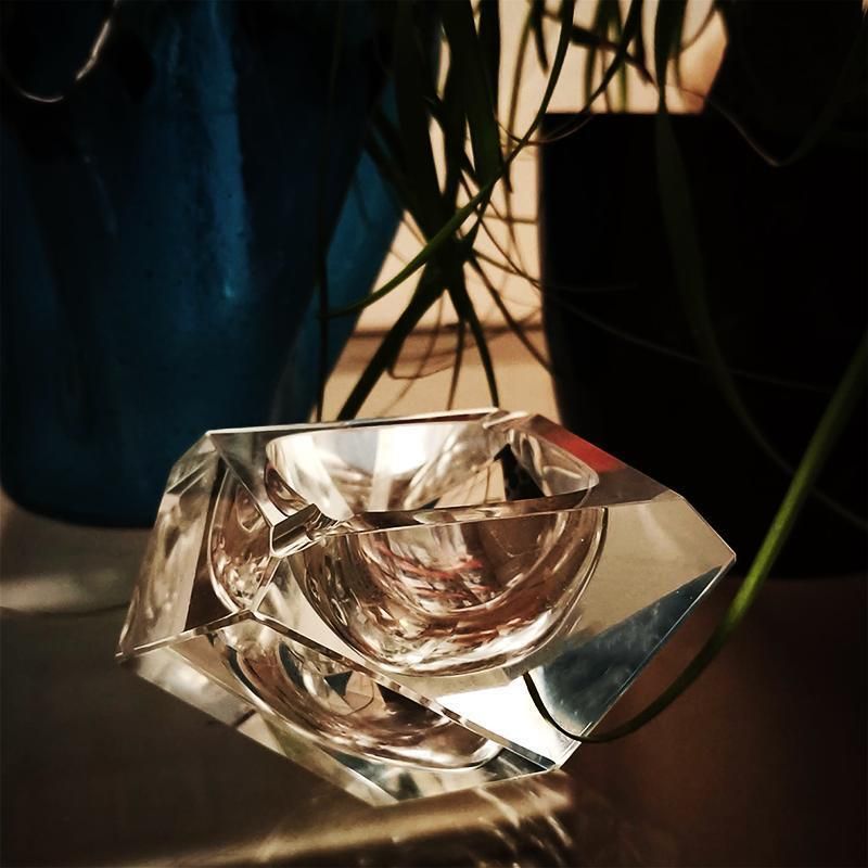 1960s Transparent Ashtray Or Catch All In Murano Glass By Flavio Poli For Seguso. photo furniture