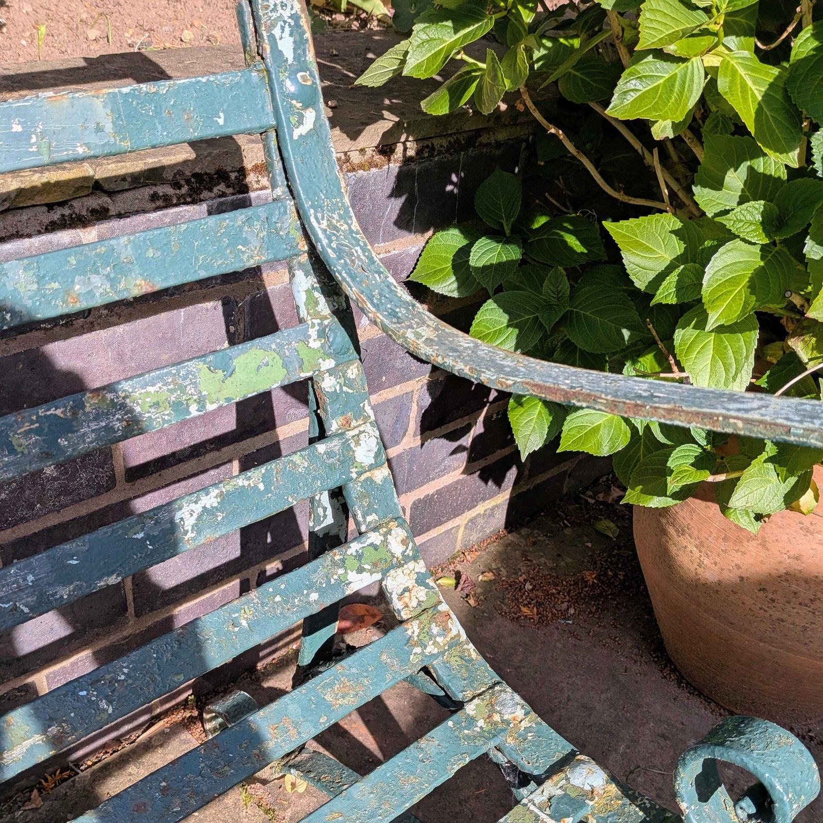 An Antique Regency Strapwork Iron Garden Bench C1830 photo buy