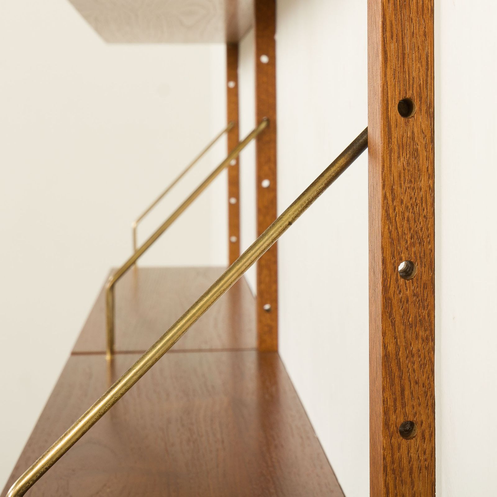 Furniture Danish Teak Wall Unit In The Style Of Cadovius, Sorensen, 1960s photo