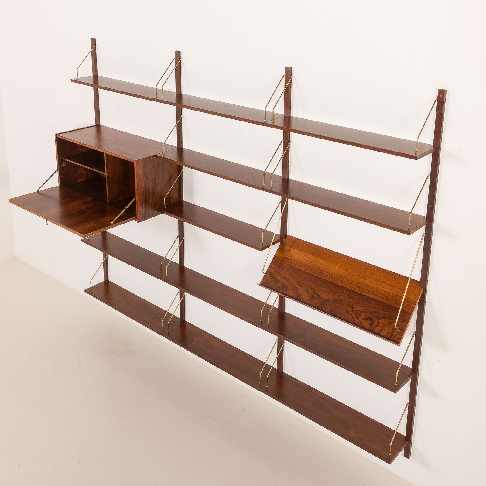 Danish Rosewood Wall Unit In The Style Of Cadovius, Sorensen, 1960s photo buy