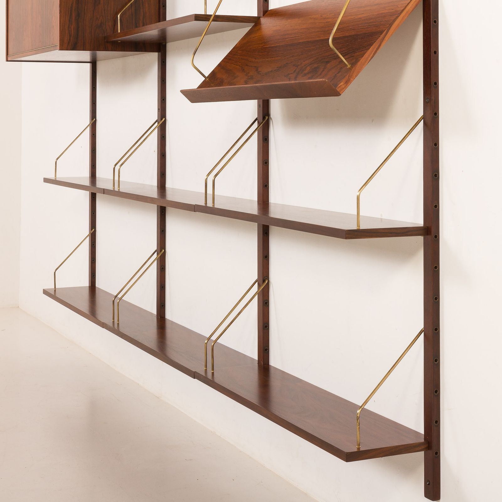photo for sale Danish Rosewood Wall Unit In The Style Of Cadovius, Sorensen, 1960s