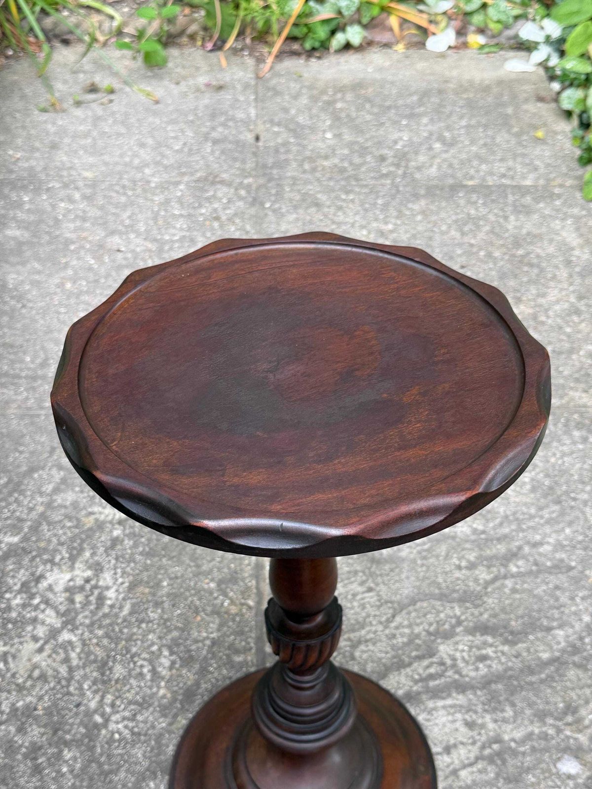 Vintage 1900s Mahogany Wine Table Georgian Revival Plant Stand Side Table photo 200.0