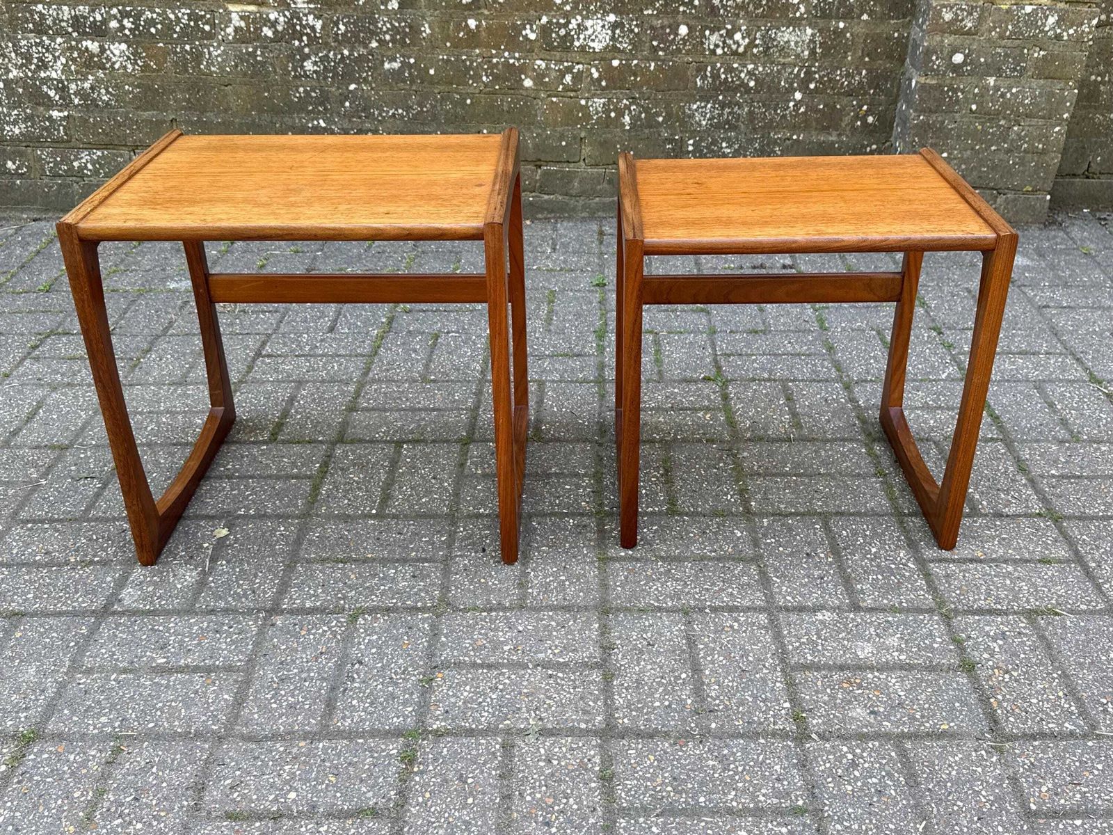 Furniture Vintage G Plan Style Teak Nest Of Two Side Tables – Mid Century Modern 1960s / 1970s photo