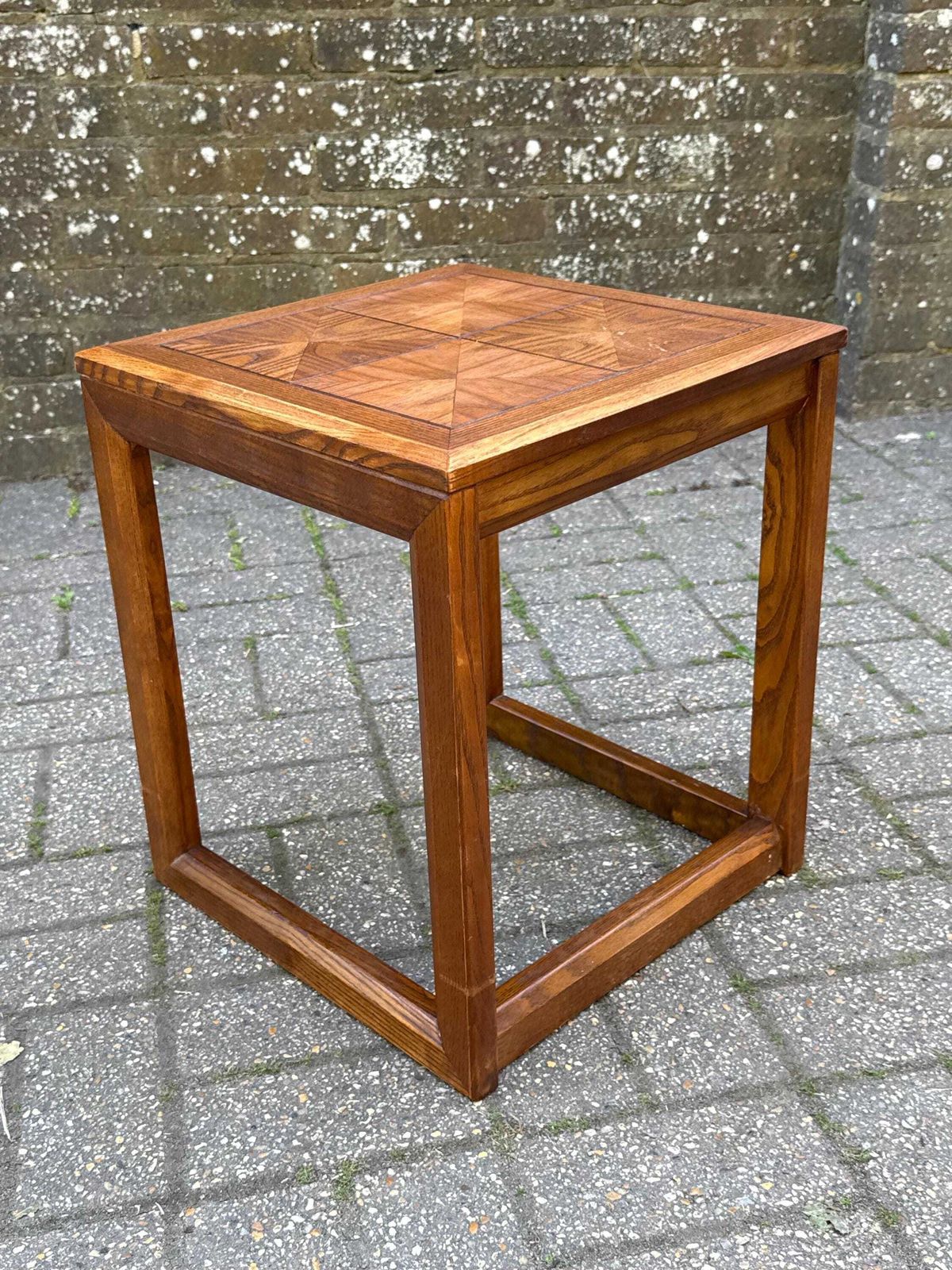 Rare Vintage G Plan Geometric Side Table – Mid Century Modern Danish Style Occasional Table photo furniture
