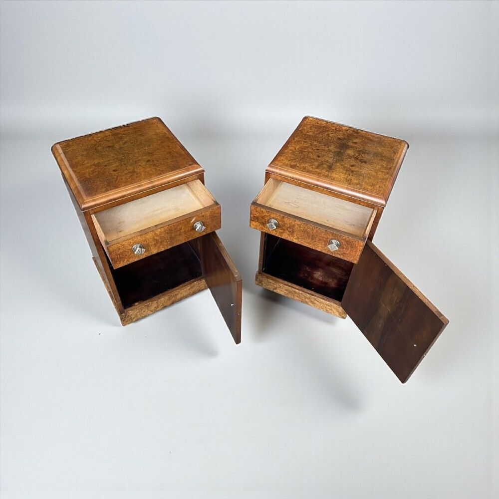 Pair Of Art Deco Bedside Tables photo for sale