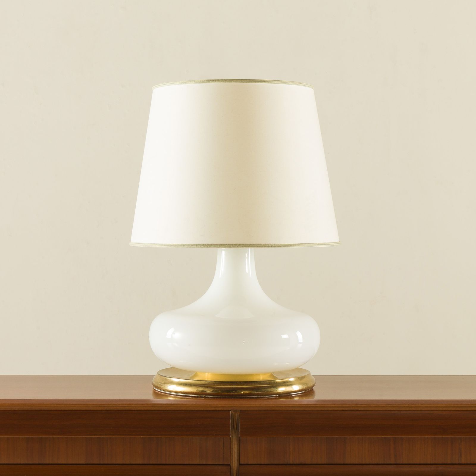 Italian Xl Mid Century Murano Glass Table Lamp, 1970s photo furniture