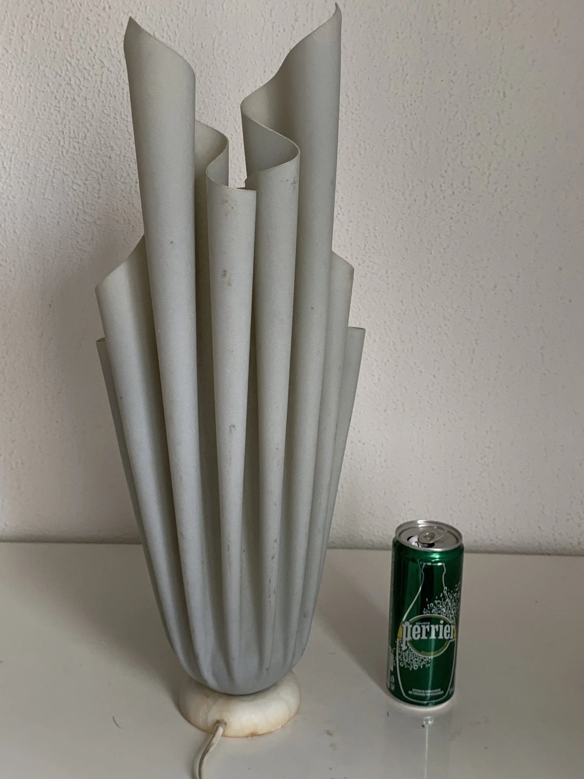 Vintage 1970s Athena Georgia Jacob Lamp, Draped In Mouse Grey   50 Cm photo buy