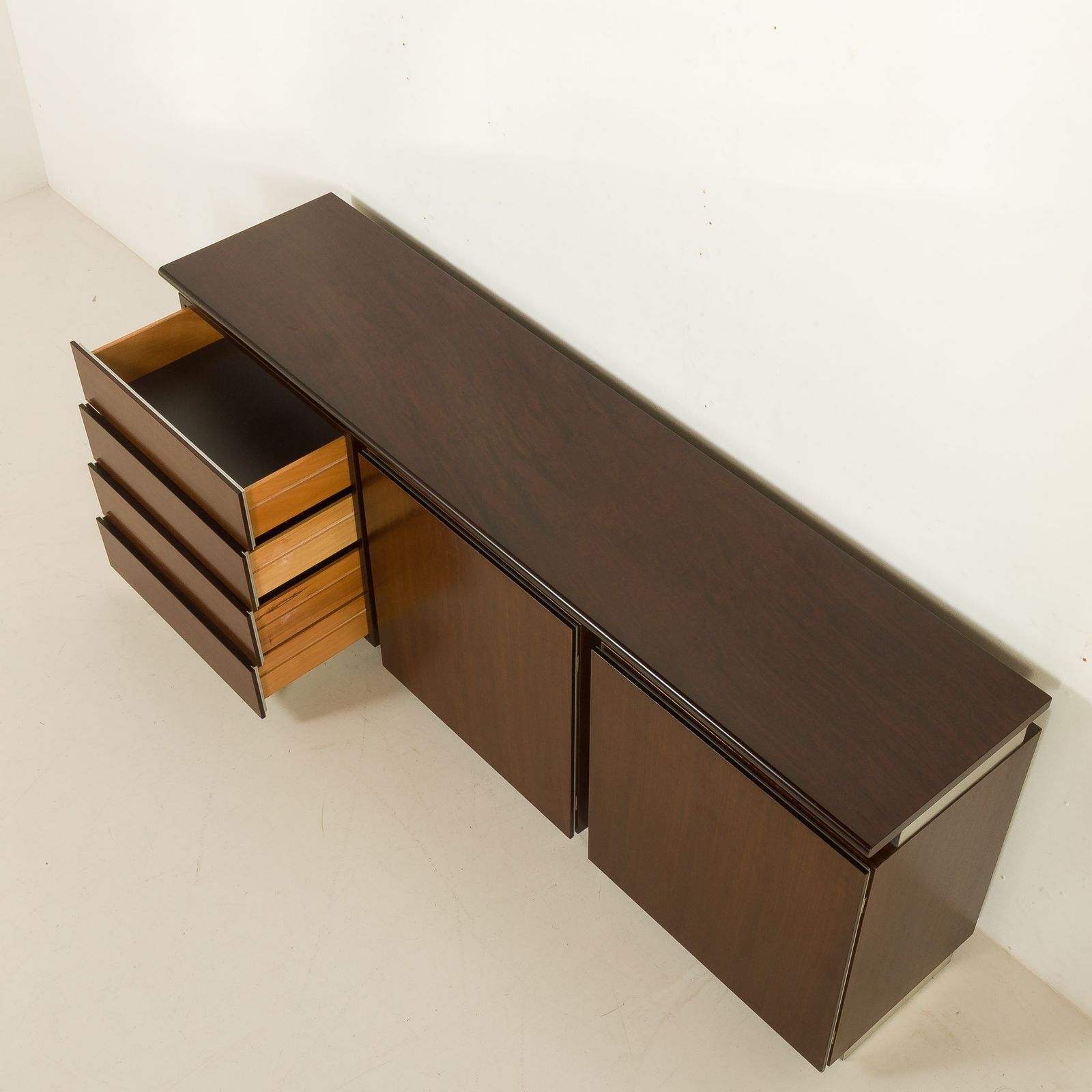 Ludovico Arcebis Parioli Series Rosewood Sideboard, Italy 1970s photo buy