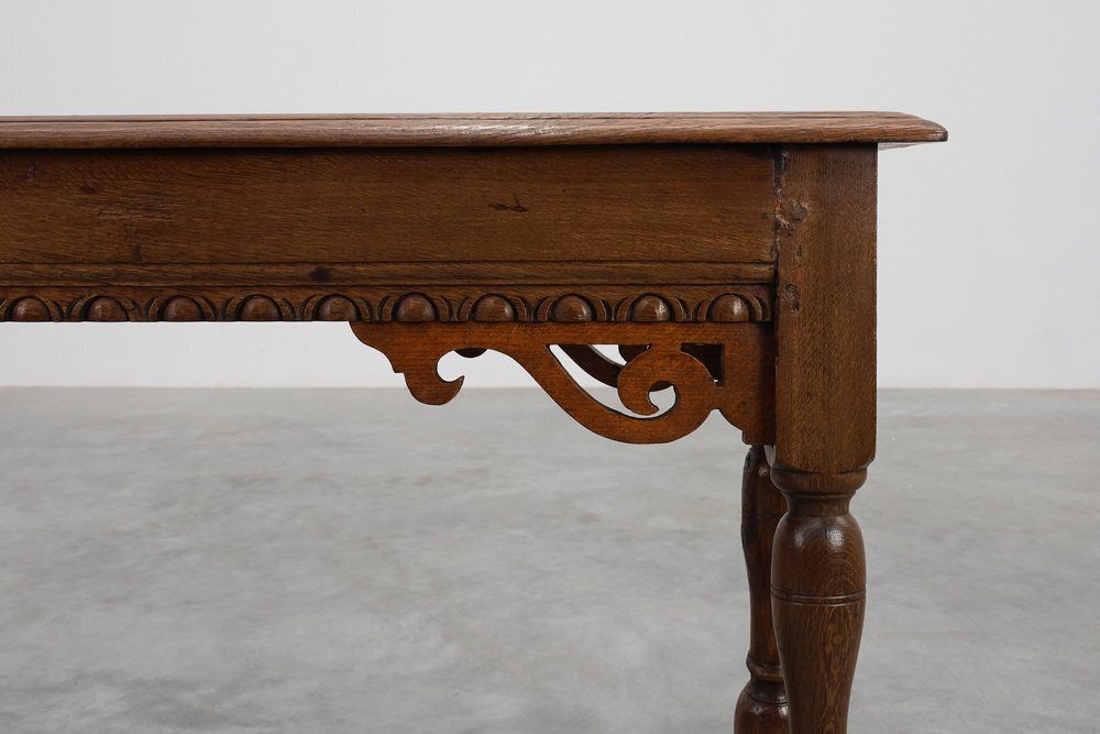 Antique Jacobean Carved Oak Bench, 1600s photo Furniture