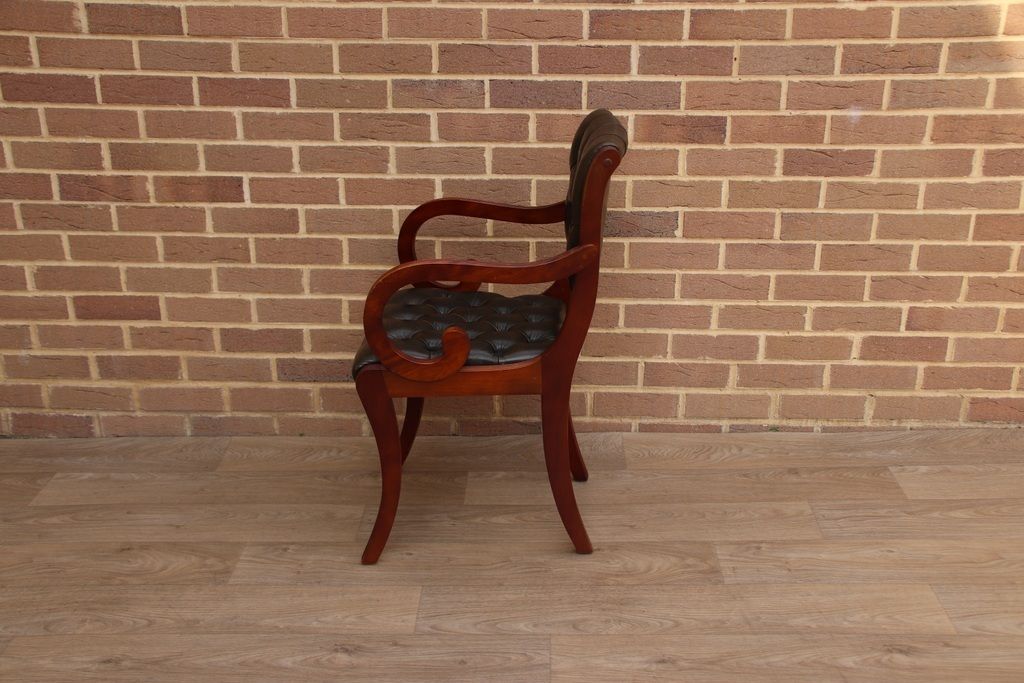 Beresford And Hicks Chesterfield Desk Chair photo for sale