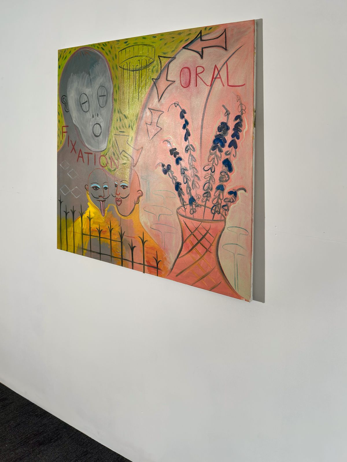 Large Queer Figurative Oil Painting On Visibility And Self Expression, Scottish Contemporary Artist 2025 photo for sale