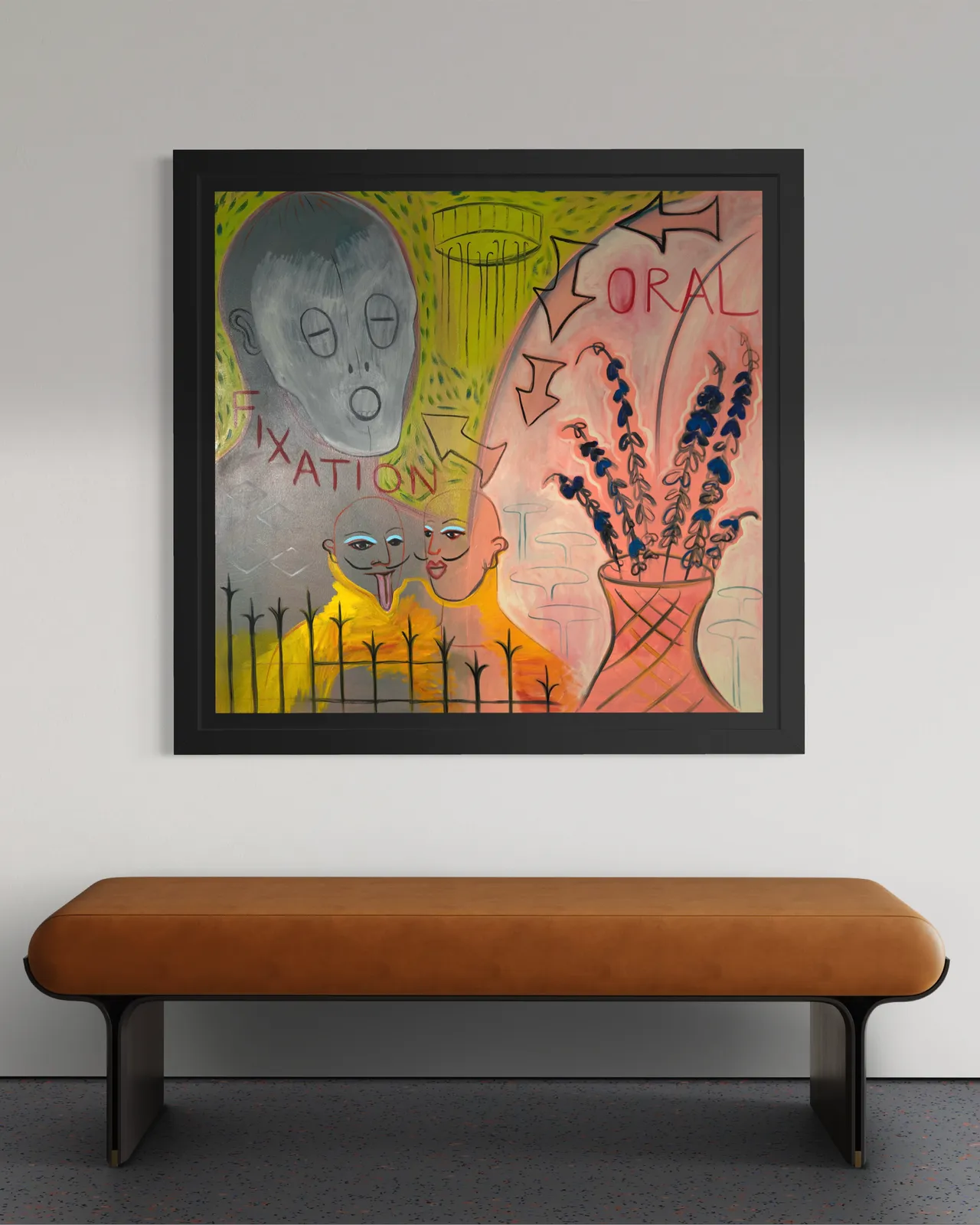 photo furniture Large Queer Figurative Oil Painting On Visibility And Self Expression, Scottish Contemporary Artist 2025