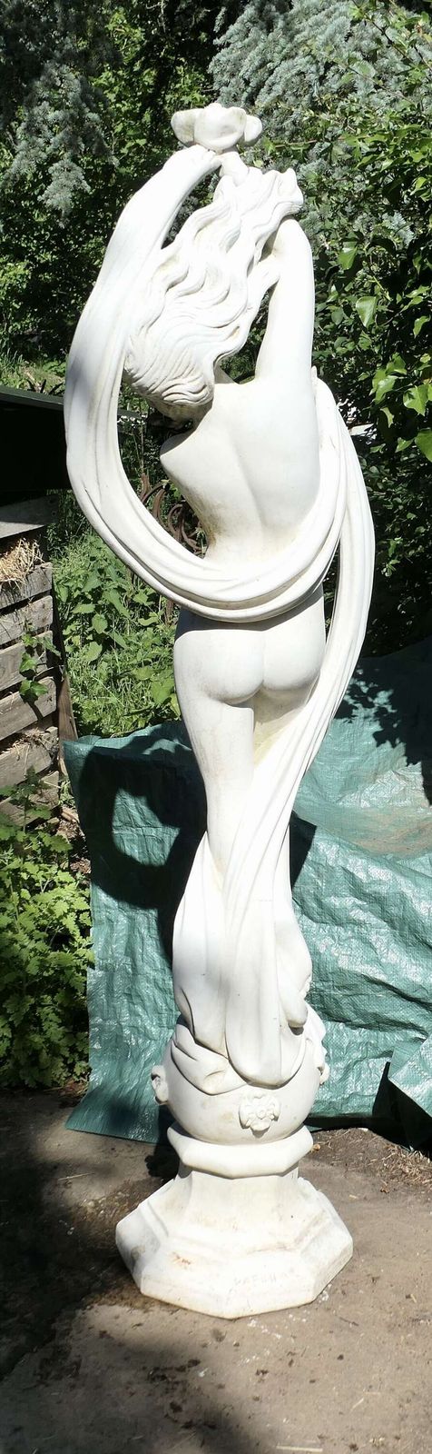 Signed Art Nouveau Weathered Statue Of A Dancer Circa 1960 Statue Of A Dancing Maiden photo furniture