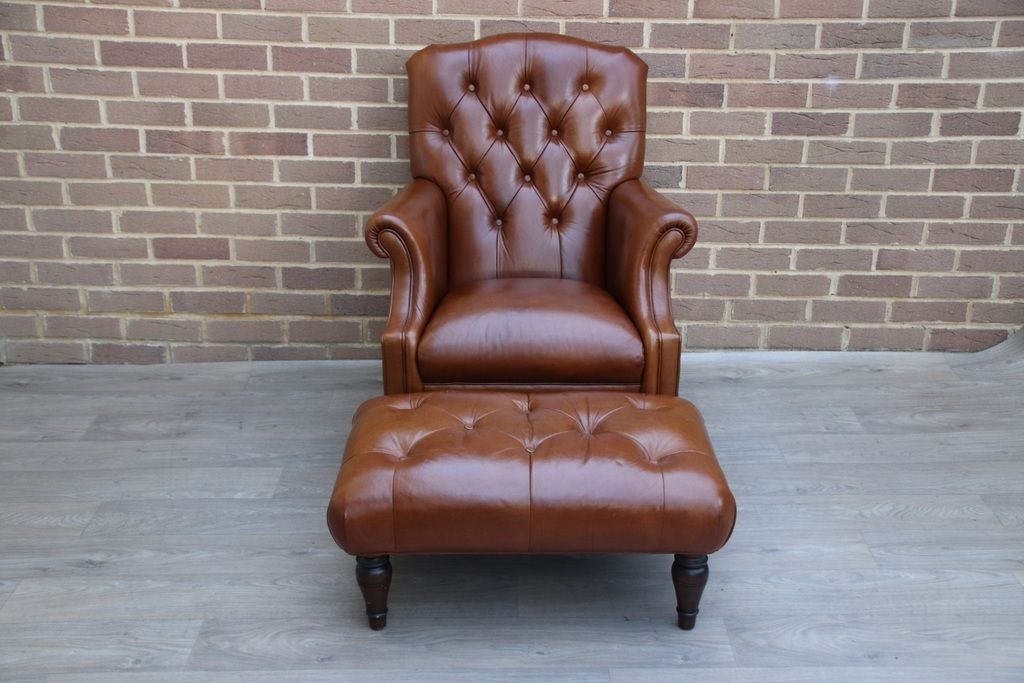 Laura Ashley Lancaster Armchair With Footstool