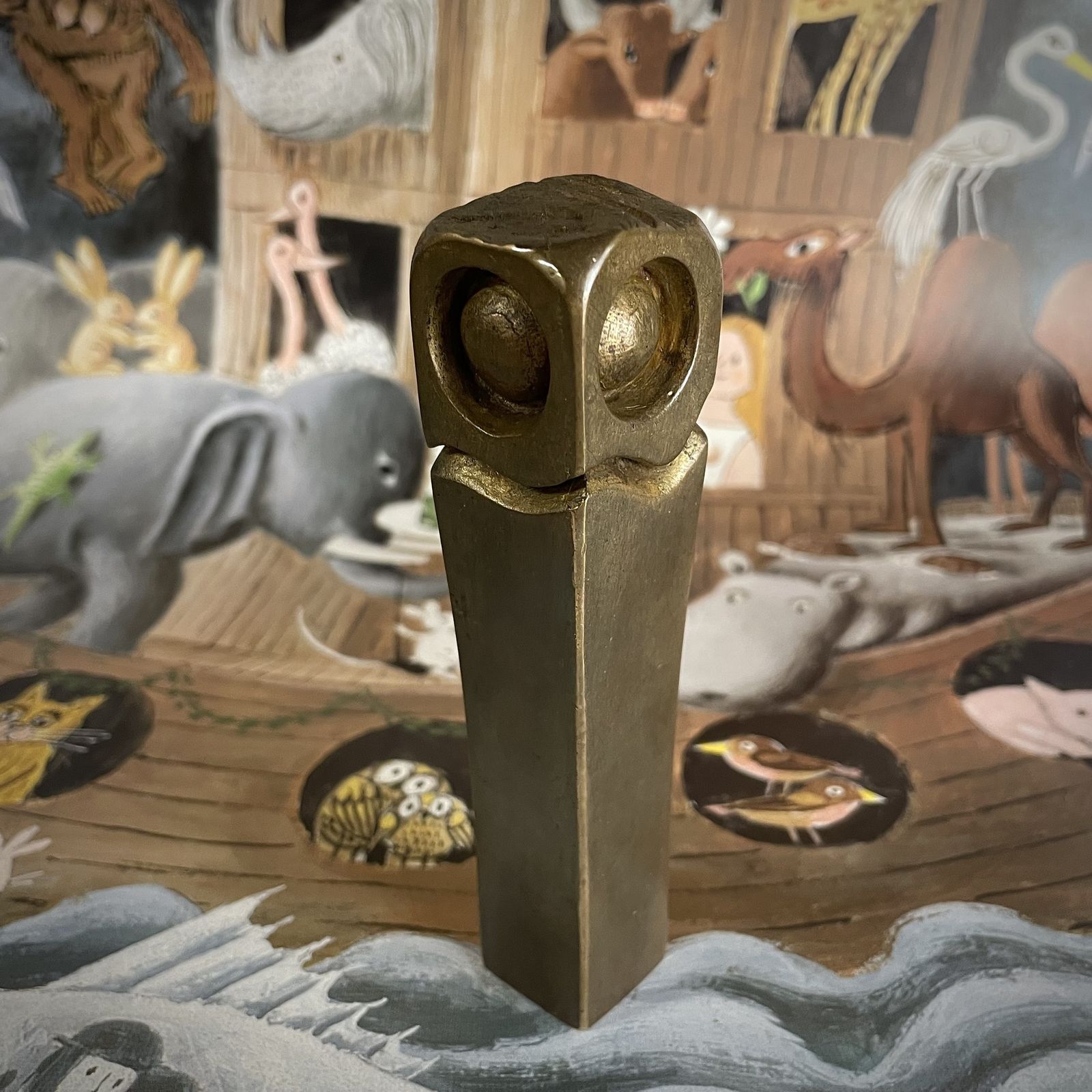 Bronze Owl Sculpture. Guss Wittkamp Foundry. 1960s/70s. photo 275.0